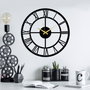 Wallity Pari Reloj de Pared Decorativo de Metal Negro